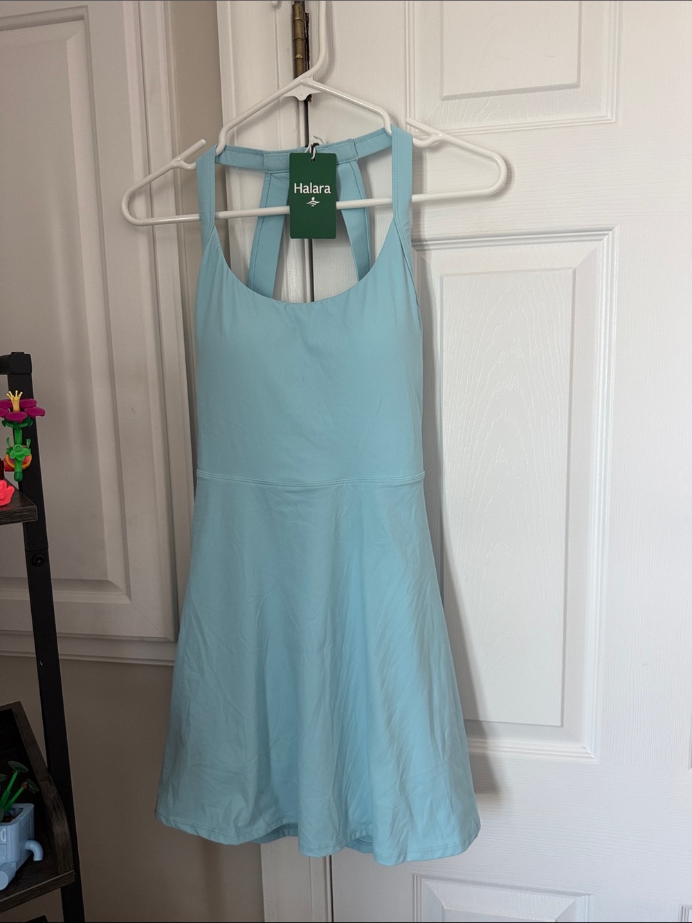 HALARA Sky Blue Athletic Skater Dress